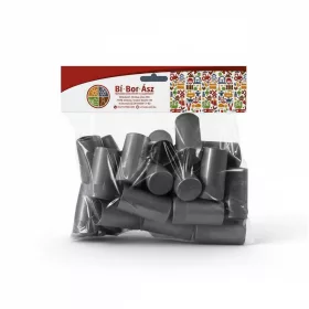 Capac Pilver 30*60mm Plastic argintiu SHINY (25 buc)