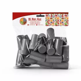 Pilzkappe 30*60mm Kunststoff silber LIGHT (25 Stück)