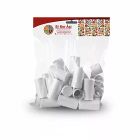 Capac Pilver 30*60mm Plastic alb (25 buc)