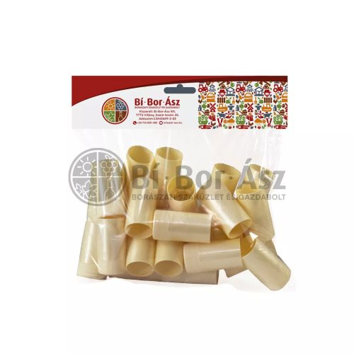 Pilverkupak 30*60mm Műanyag krém (25 db)
