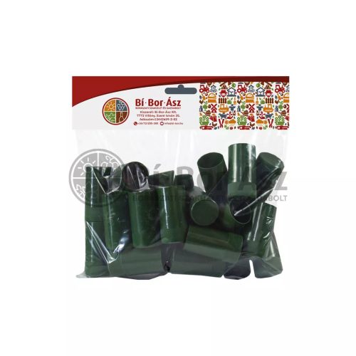 Pilverkupak 30*60mm Műanyag zöld (25 db)