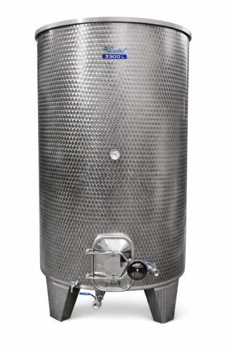 Tartály Zottel (6.1) erjesztő, úszófedeles 1100 liter, hűtőpalást nélkül