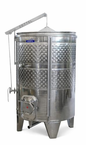 Tank Zottel (6.3) fermenter, with floating lid 1500 liters, with two cooling jackets