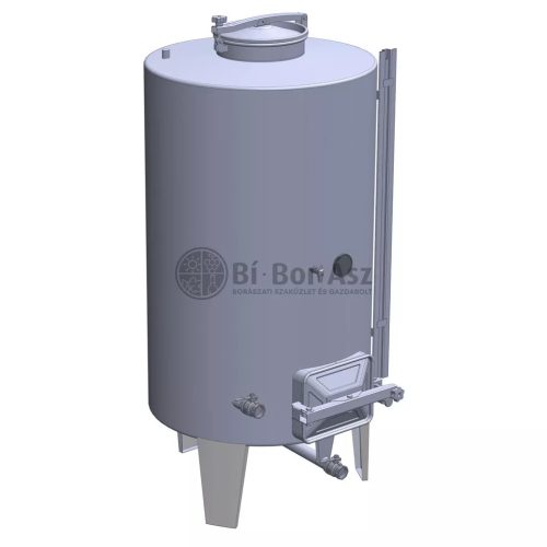 Tartály Zottel (7.1) erjesztő, zárt 500 liter, hűtőpalást nélkül