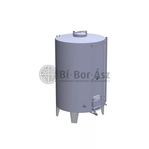 Tartály Zottel (7.1) erjesztő, zárt 1500 liter, hűtőpalást nélkül