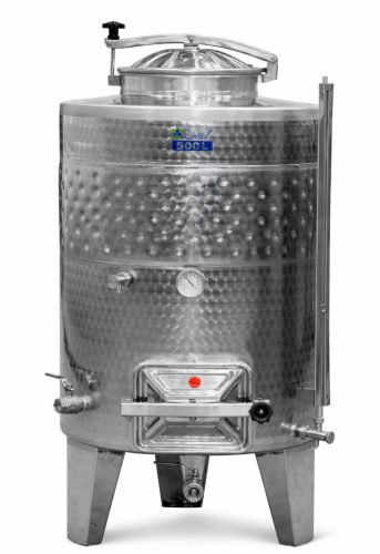 Tartály Zottel (7.2) erjesztő, zárt 3300 liter, egy hűtőpalásttal