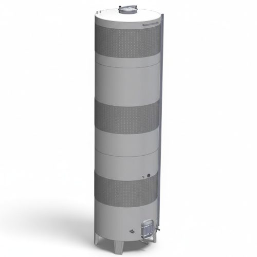 Tartály Zottel (7.4) erjesztő, zárt 5800 liter, három hűtőpalásttal