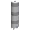 Tartály Zottel (7.4) erjesztő, zárt 8000 liter, három hűtőpalásttal