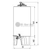 Tank Zottel (14.1) brandy, oil, 600 liters, with top door