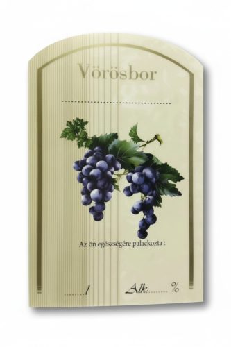 Etichetă vin vin roșu 10 buc