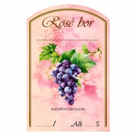 Etikett Wein rosé 10 Stück