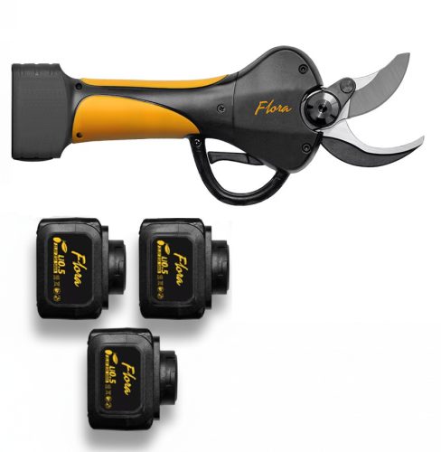 Foarfece electric FLORA PC 38, cu 3 baterii