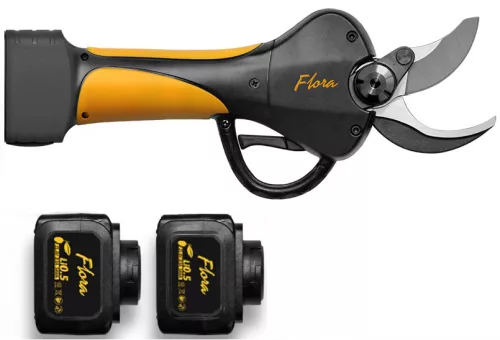 Foarfece electric FLORA PC 38, cu 2 baterii