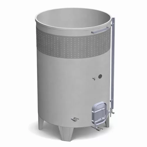 Tartály Zottel (6.2) erjesztő, úszófedeles 2000 liter, egy hűtőpalásttal