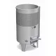 Tartály Zottel (6.2) erjesztő, úszófedeles 500 liter, egy hűtőpalásttal