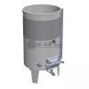 Tartály Zottel (6.2) erjesztő, úszófedeles 800 liter, egy hűtőpalásttal