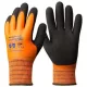 Kesztyű Eurowinter téli narancs, latex tenyér (10-es)