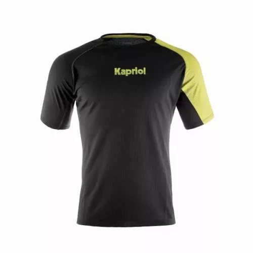 Tricou Kapriol Quick Dry negru/galben XL (36992)