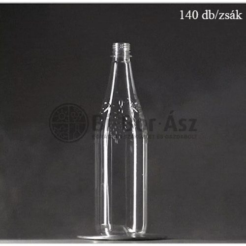 Pet palack 1 literes 30,8g  fehér 140db/zsák (boros) - /Az ár a csavarzárat nem tartalmazza!/