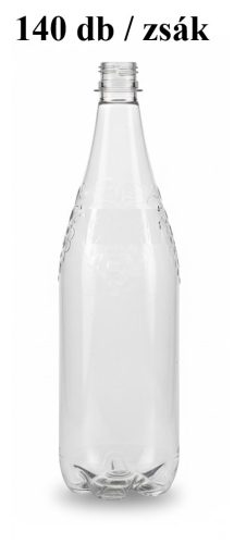 Pet palack 1 literes 30,8g  fehér 140db/zsák (boros) - /Az ár a csavarzárat nem tartalmazza!/
