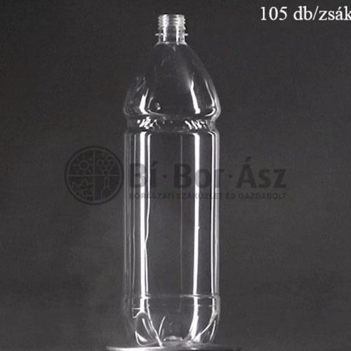 Pet Palack 2 literes 37,5g fehér 105db/zsák (NORMÁL) - /Az ár a csavarzárat nem tartalmazza!/