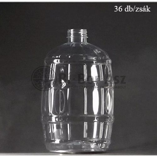 Pet palack 5 L-es fehér 83g 36 db/zsák -/Az ár kupakot,hordfület nem tartalmaz!/