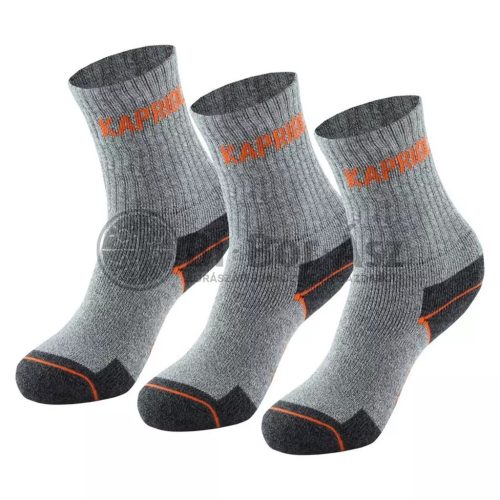 Kapriol Work zokni közepes szárú szürke 39-41 - 3 pár