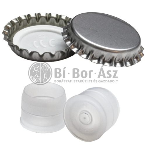 Koronazár 29mm INOX + különálló bidul 200 db/cs