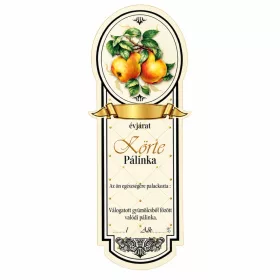 Eticheta brandy Platinum mic, Pare (10 buc/pachet)