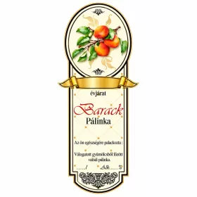 Etichetă brandy Platinum mic, piersică (10 buc/pachet)