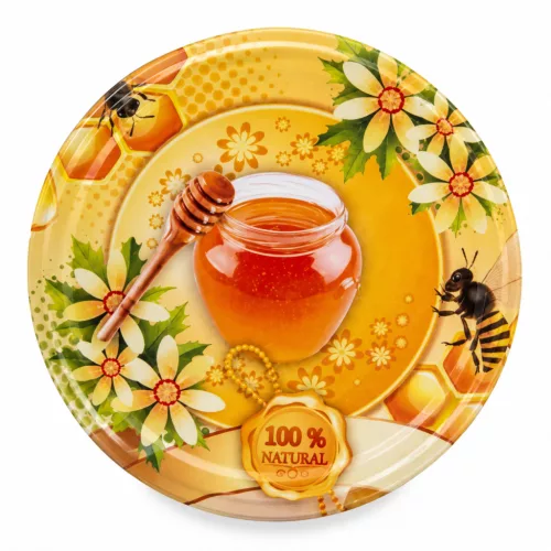 Canned glass plate 82 10pcs/cs Honey