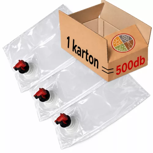 WEB BAG IN BOX bag transparent  3 litre/MEL (BiBP) 500pcs/cs