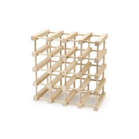 Drveni stalak za boce vina, prirodni 24 rupe/30 boca