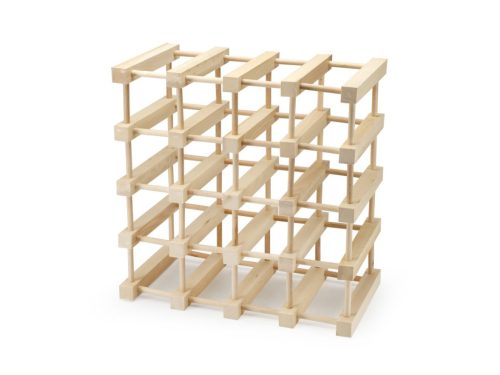 Drveni stalak za boce vina, prirodni 24 rupe/30 boca