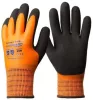 Kesztyű Eurowinter téli narancs, latex tenyér (8-as)