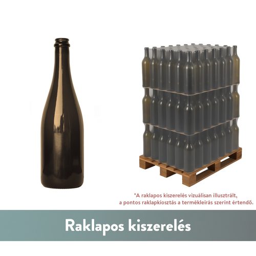 Sticla de sampanie BP Sampanie verde (fermentare sticla) uvag 0,75 litri 300 mm (BA 7837D035VBA01) - 1002 buc - REDUCERE