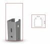 Capăt stâlp metal zincat Z275 Kratos 56*67 mm, grosime 2 mm, 2,7 metri