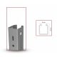 Capăt stâlp metal zincat Z275 Kratos 56*67 mm, grosime 2 mm, 2,7 metri