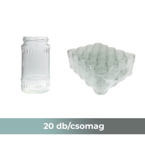 Konzerves üveg 370 ml-es TO66 zárású IMP /Az ár a lapkát NEM tartalmazza!/ (20db-os kiszerelés)