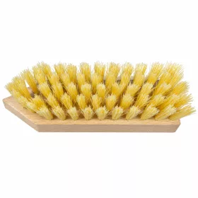Mud brush with a wooden body