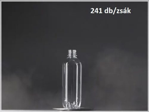 Pet palack 0.5 literes 18,5g 241db/zsák (fogógyűrű nélküli) /shorty menetes kupak illik hozzá/