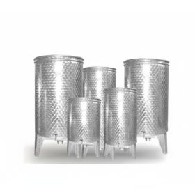   Rezervor 320 litri conic rezistent la acid EZIO 2 robinete 3/4"-3/4" 610 mm (EZVk-conus-320-2) CADOU CU ULEI DE PARAFINA!