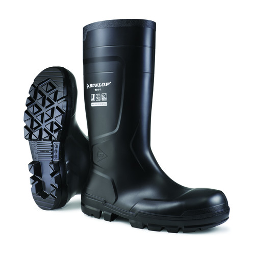 Rubber boots WORK IT waterproof, black 44 with steel insole (9DWKT10044)
