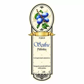Etichetă brandy Platinum mic, Prune (10 buc/pachet)