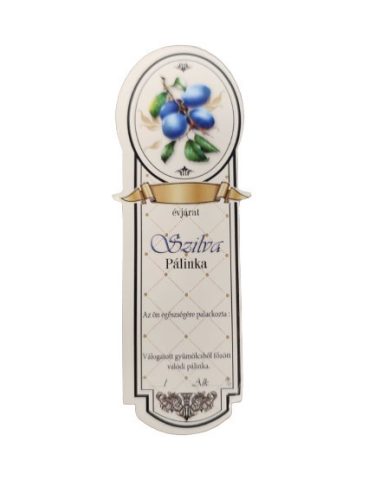 Etichetă brandy Platinum mic, Prune (10 buc/pachet)