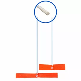   Perie de curățare baloane pentru tijă de foraj 72 cm (Roto Cleaner) lungime 21,5 cm