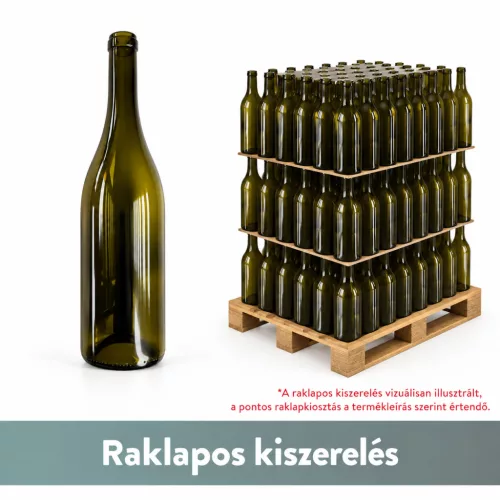 Burgundi Nuova Alta borospalack 0,75 liter, 310 mm – uvag – dugós (BA 2763B292VBA05) – 1176 db