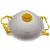 Porvédő maszk szelepes FFP2 (kevésbé/közepesen mérgező) Fehér/Sárga (Top VIC821V)