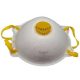 Maska za prašinu s ventilom FFP2 (manje/umjereno toksična) bijela/žuta (vrh VIC821V)