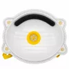 Staubmaske mit Ventil FFP2 (weniger/mittlerer Toxizität) Weiß/Gelb (Top VIC821V)
